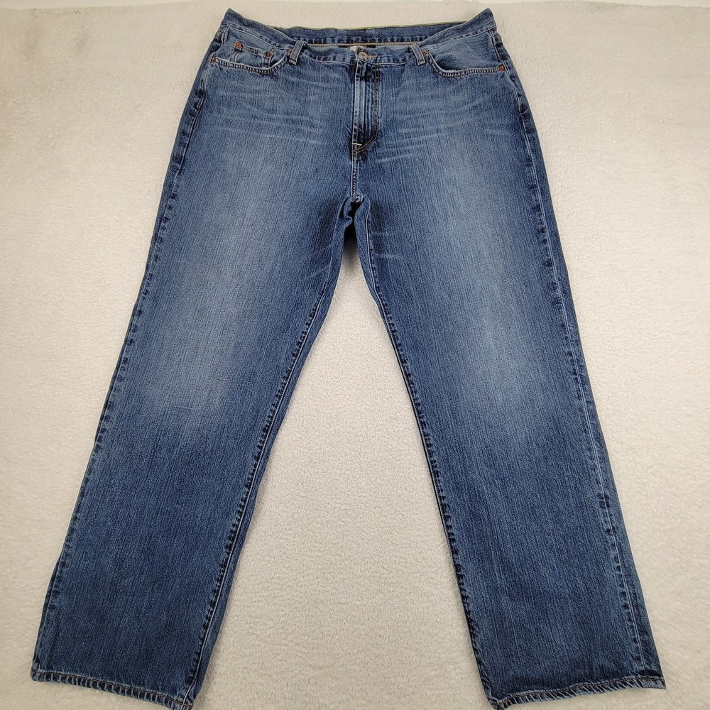 Lucky Brand Jeans Mens 42 Blue Denim Regular Fit Straight Leg Classic R6G Pants